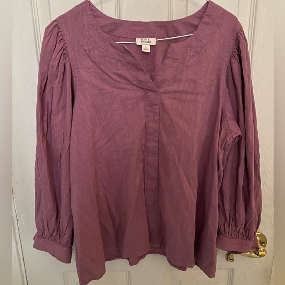 ANA- A New Approach long Sleeve Pink Blouse in New Condition without Tag Size L